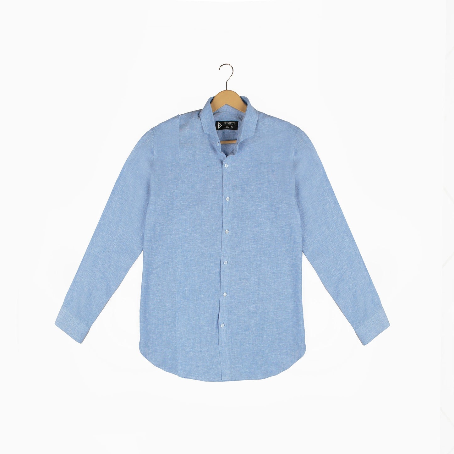Ice Blue Linen Shirt - Her's