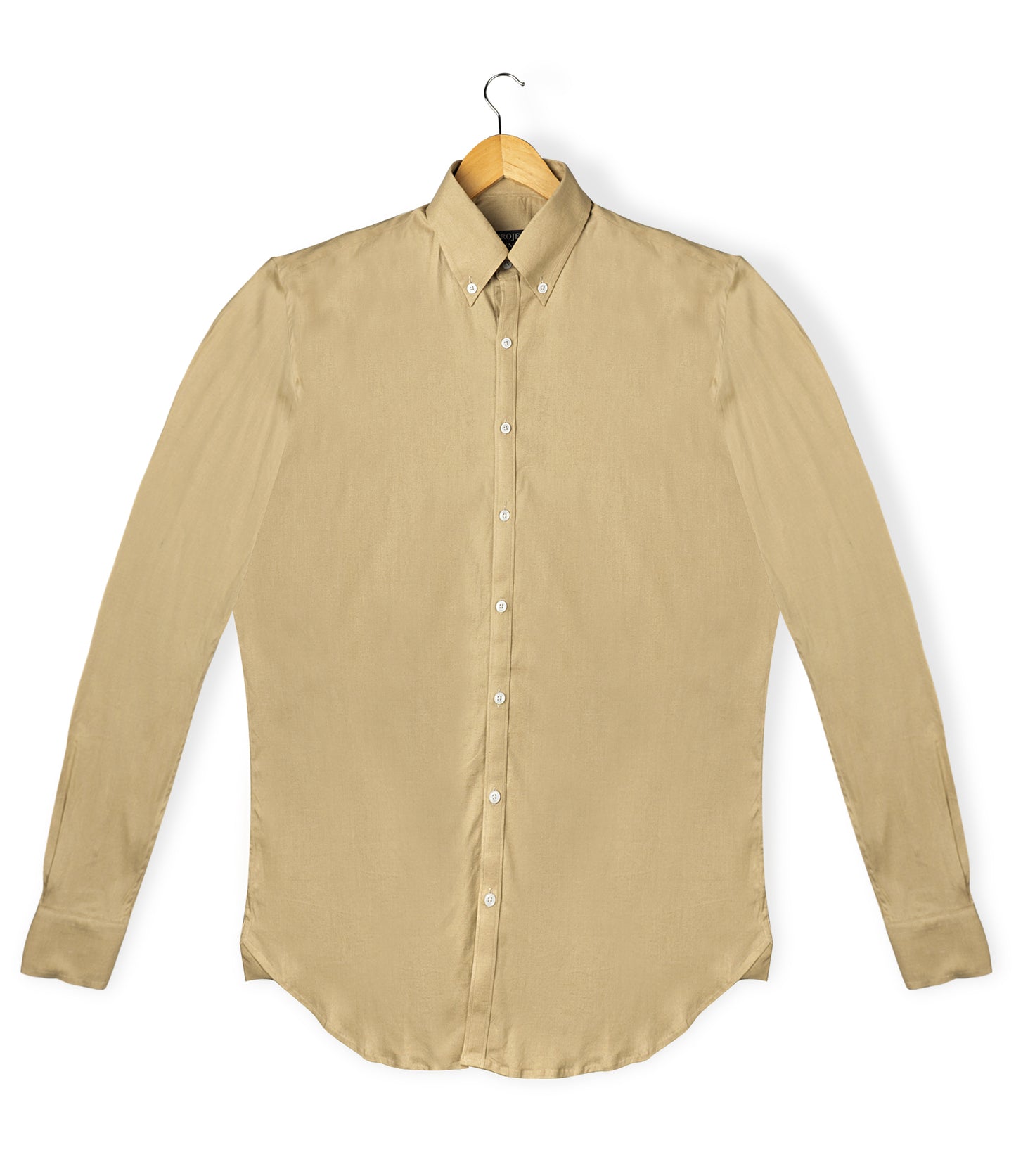 Khaki Button Down Linen Shirt - Her's
