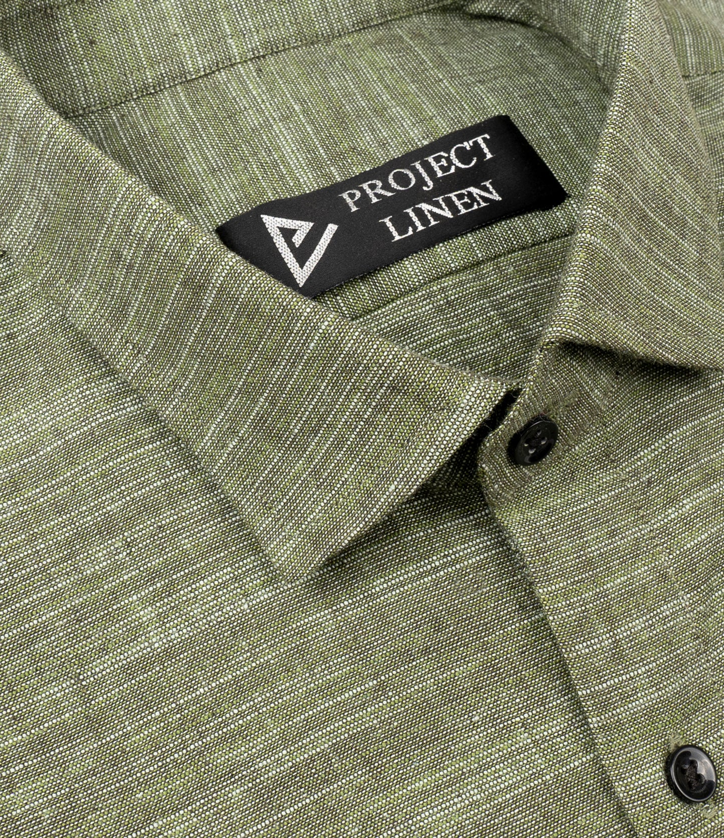 Texture Green Linen Shirt - Her's