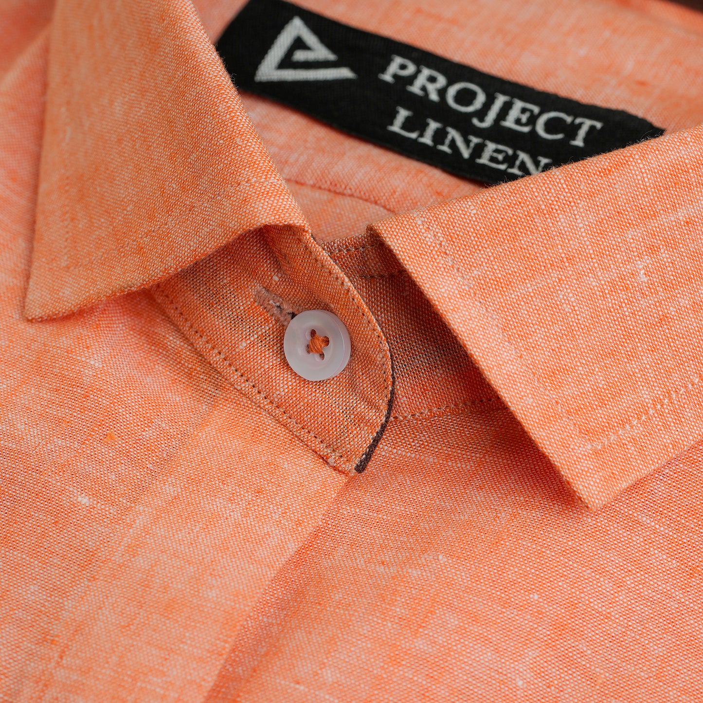 Orange Linen Shirt