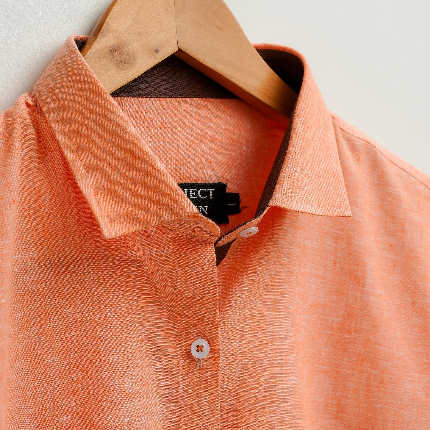 Orange Linen Shirt
