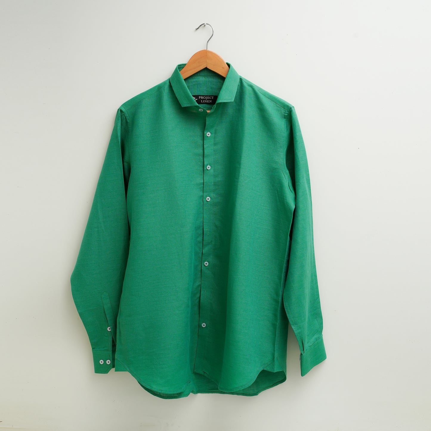 Emerald Green Linen Shirt