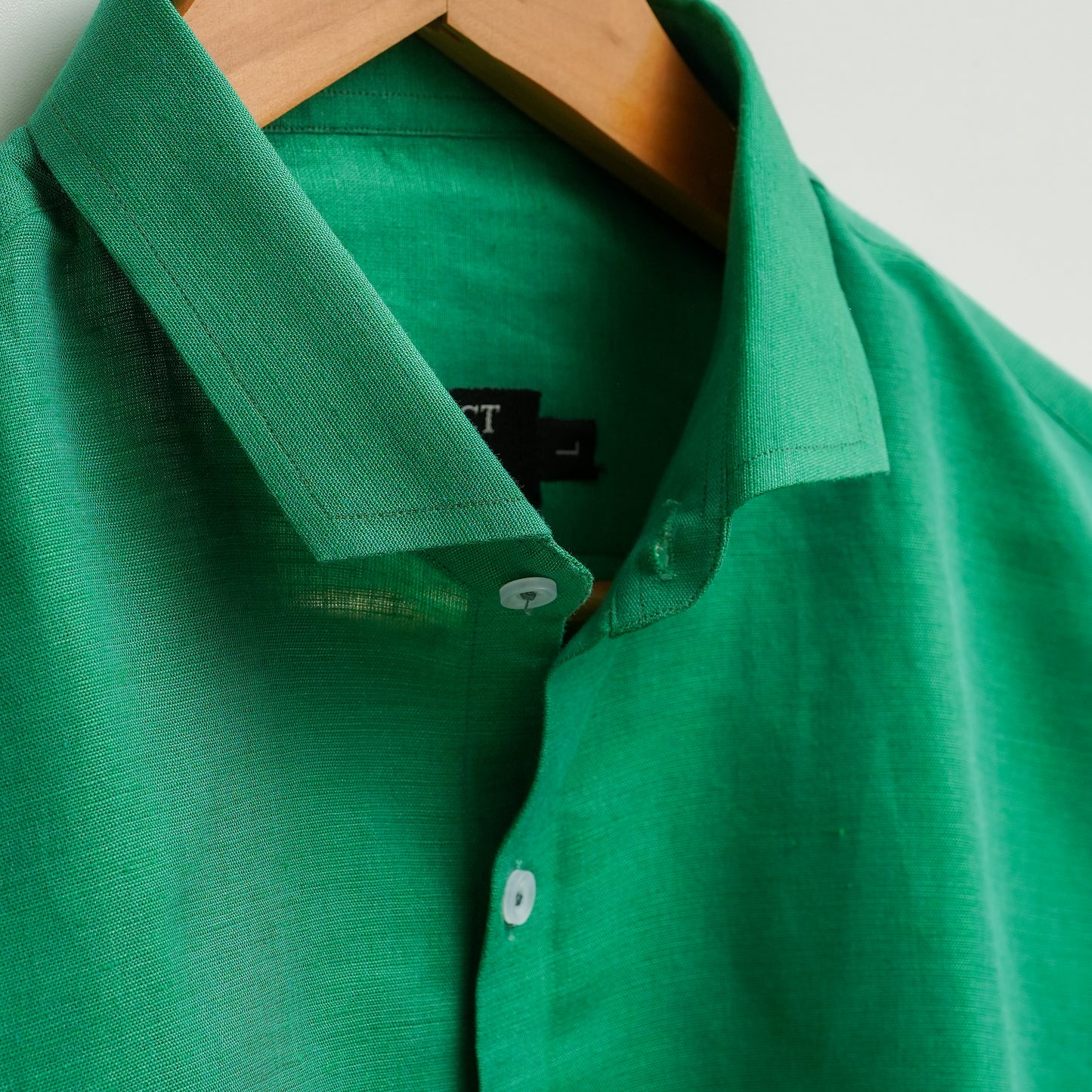 Emerald Green Linen Shirt