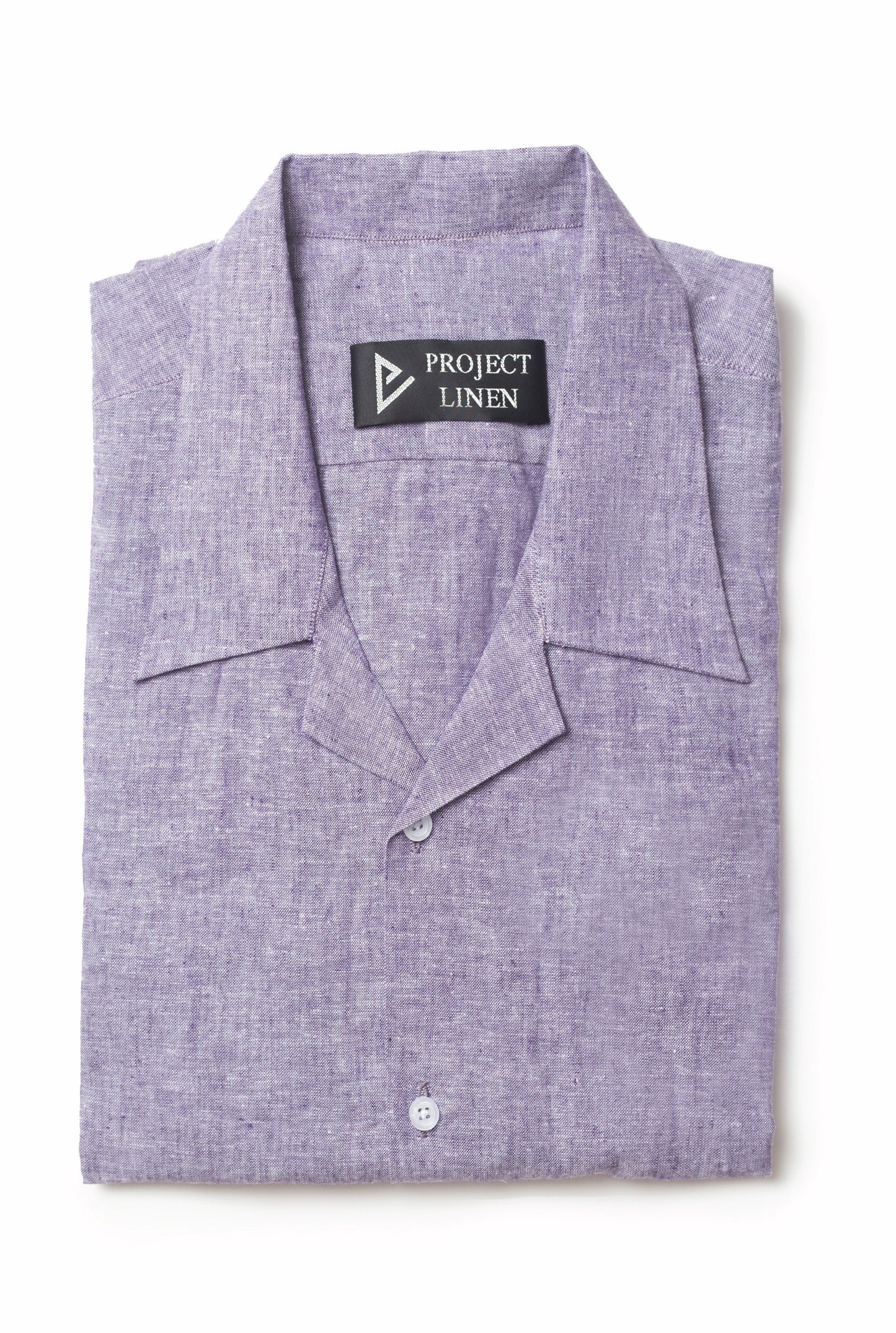 Iris Purple Cuban Linen Shirt - Her's