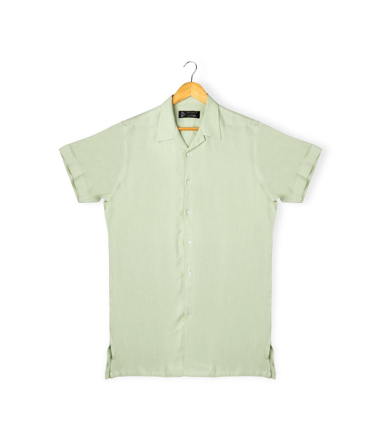 Pastel Green Cuban Linen Shirt - Her's