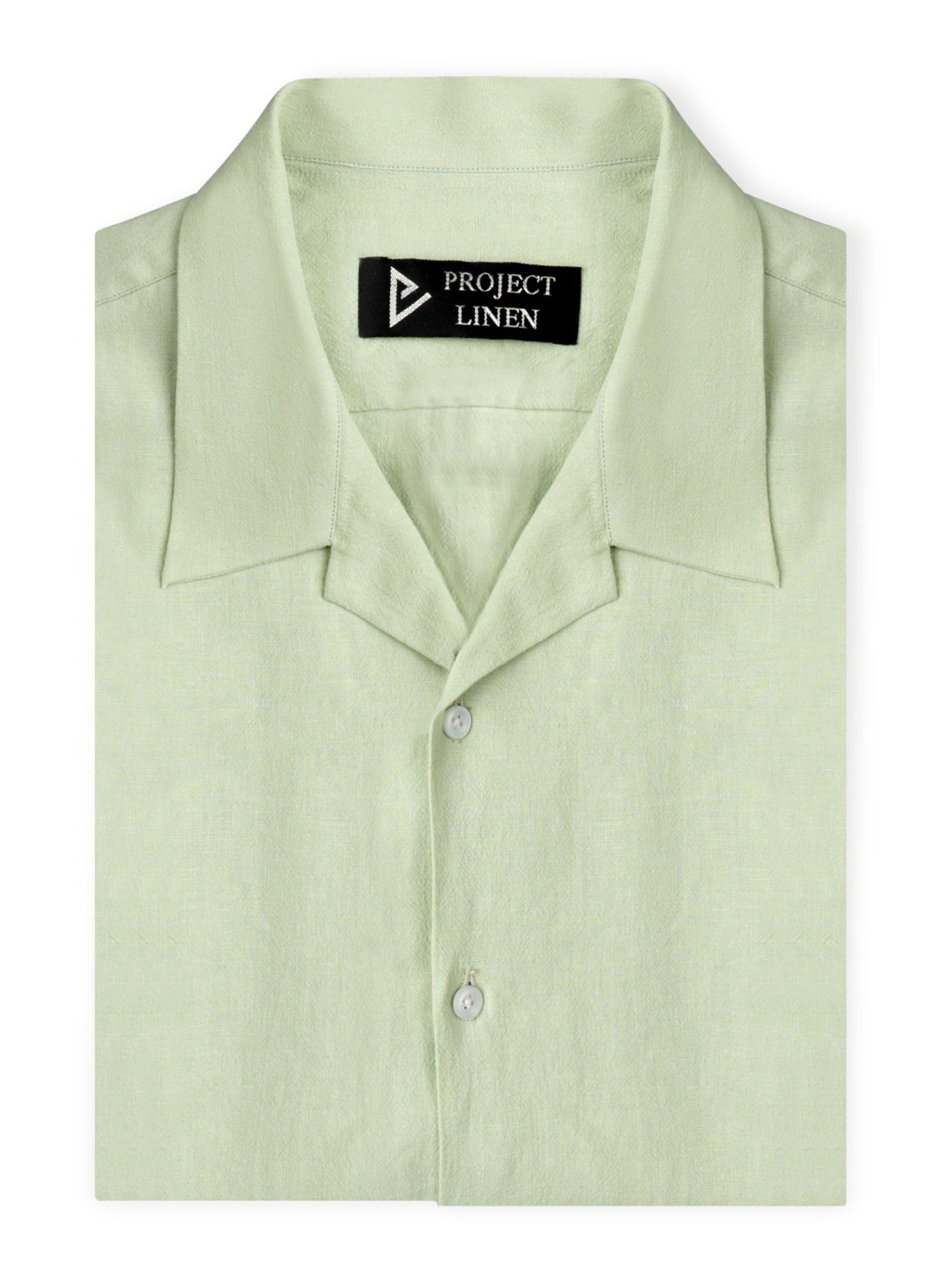 Pastel Green Cuban Linen Shirt