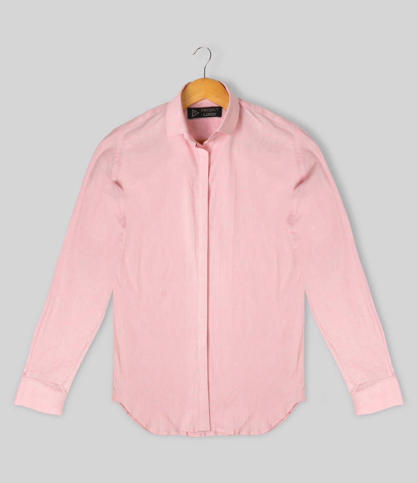 Soft Pink Linen Shirt - Her's