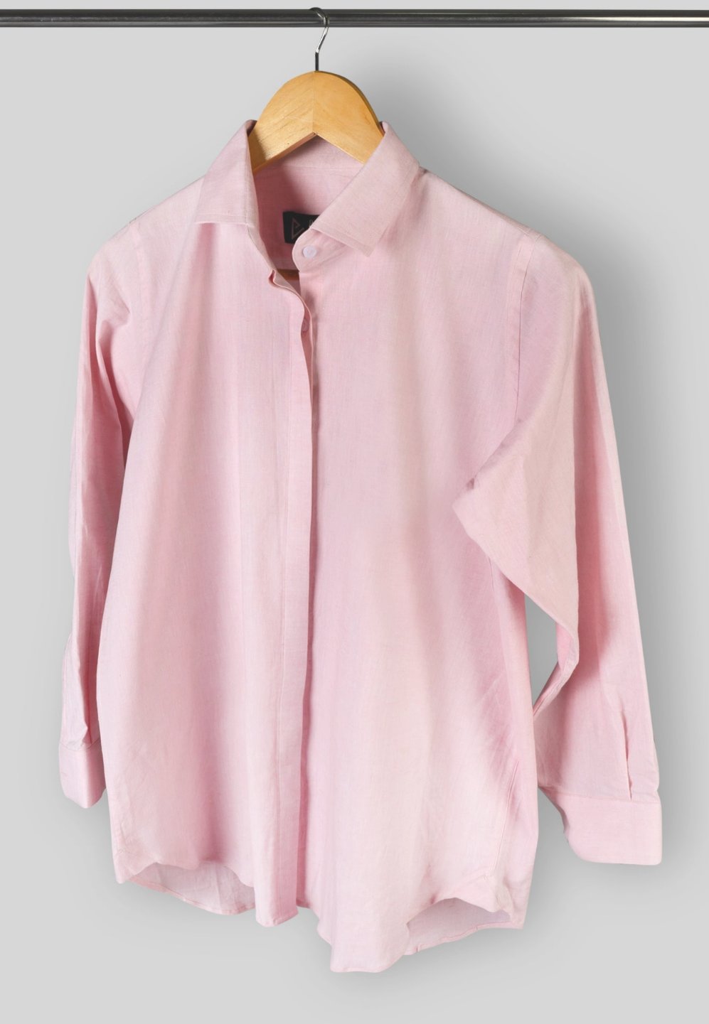 Soft Pink Linen Shirt - Her's