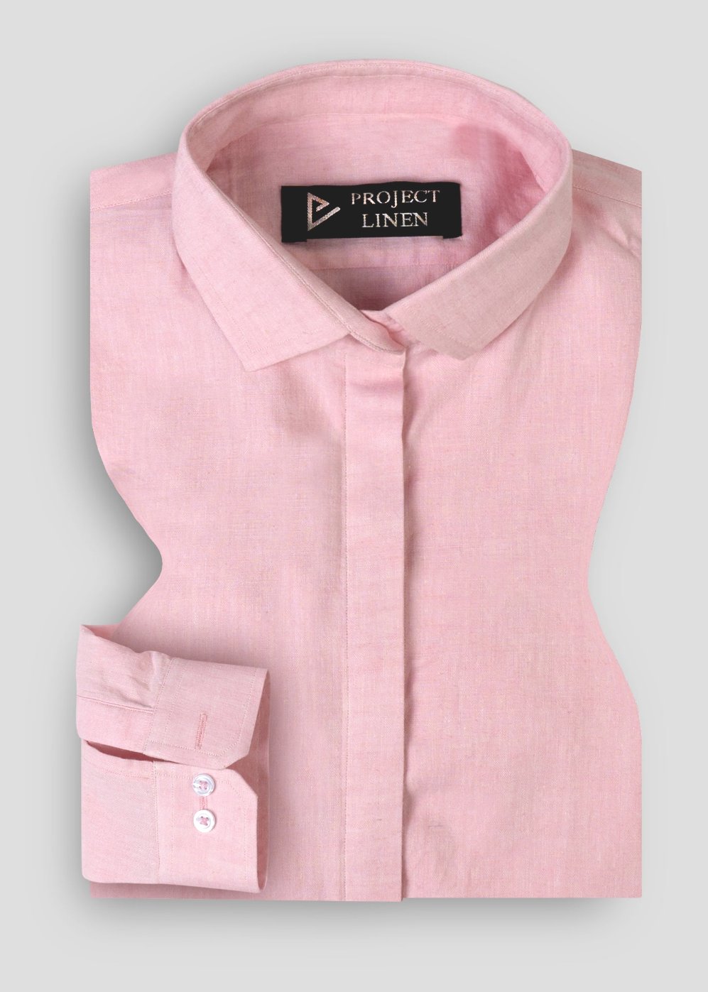 Soft Pink Linen Shirt