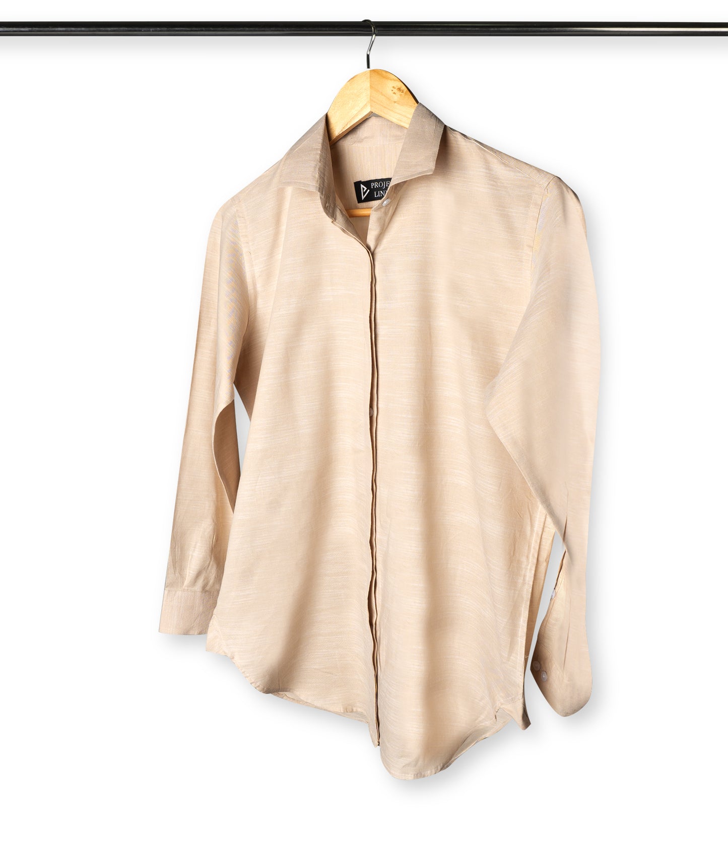 Texture Brown Linen Shirt