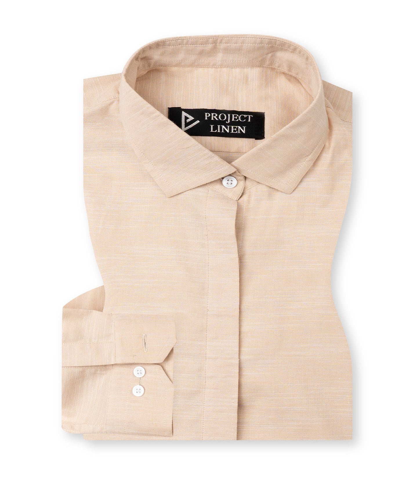 Texture Brown Linen Shirt - Her's