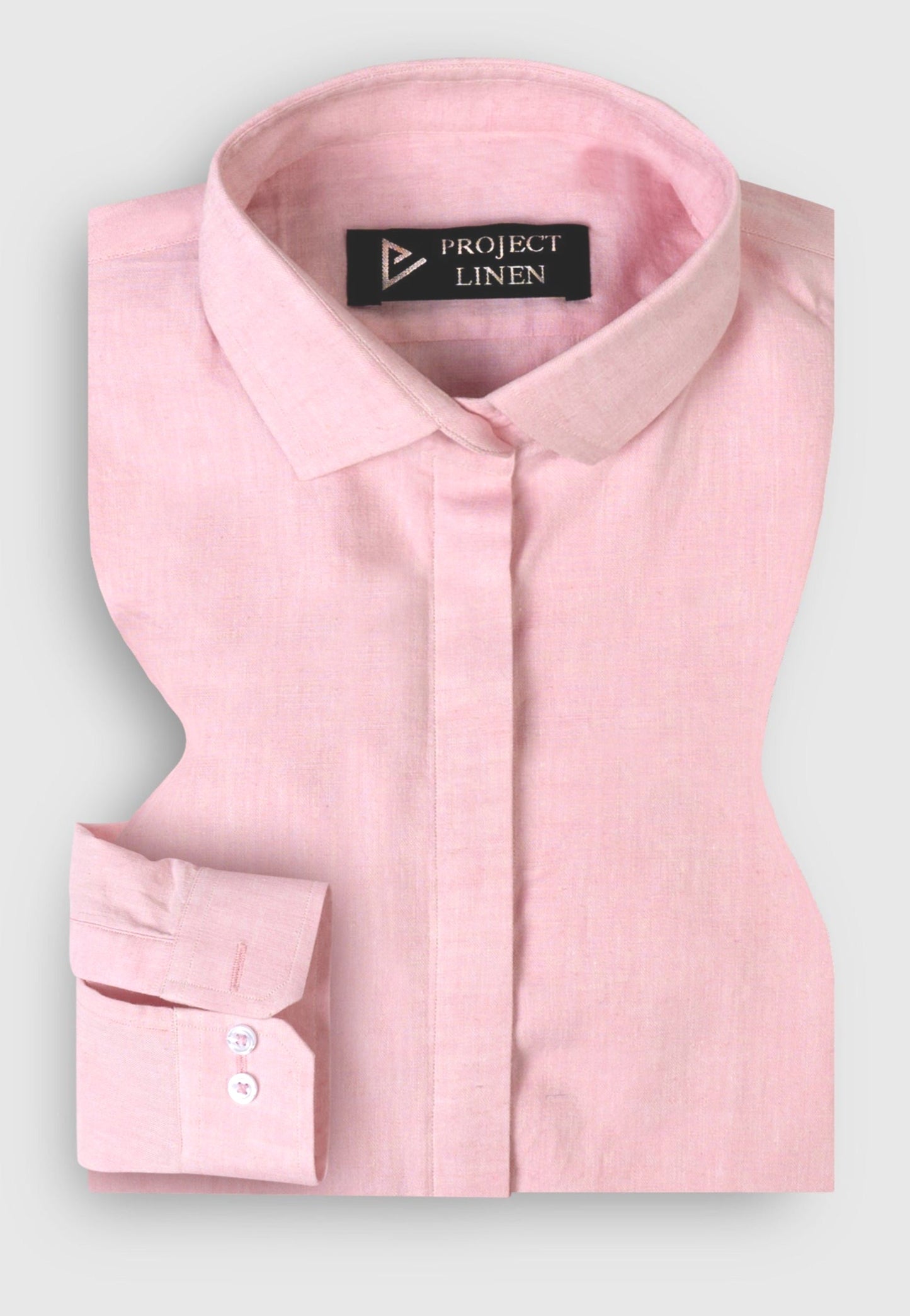 Soft Pink Linen Shirt - Her's