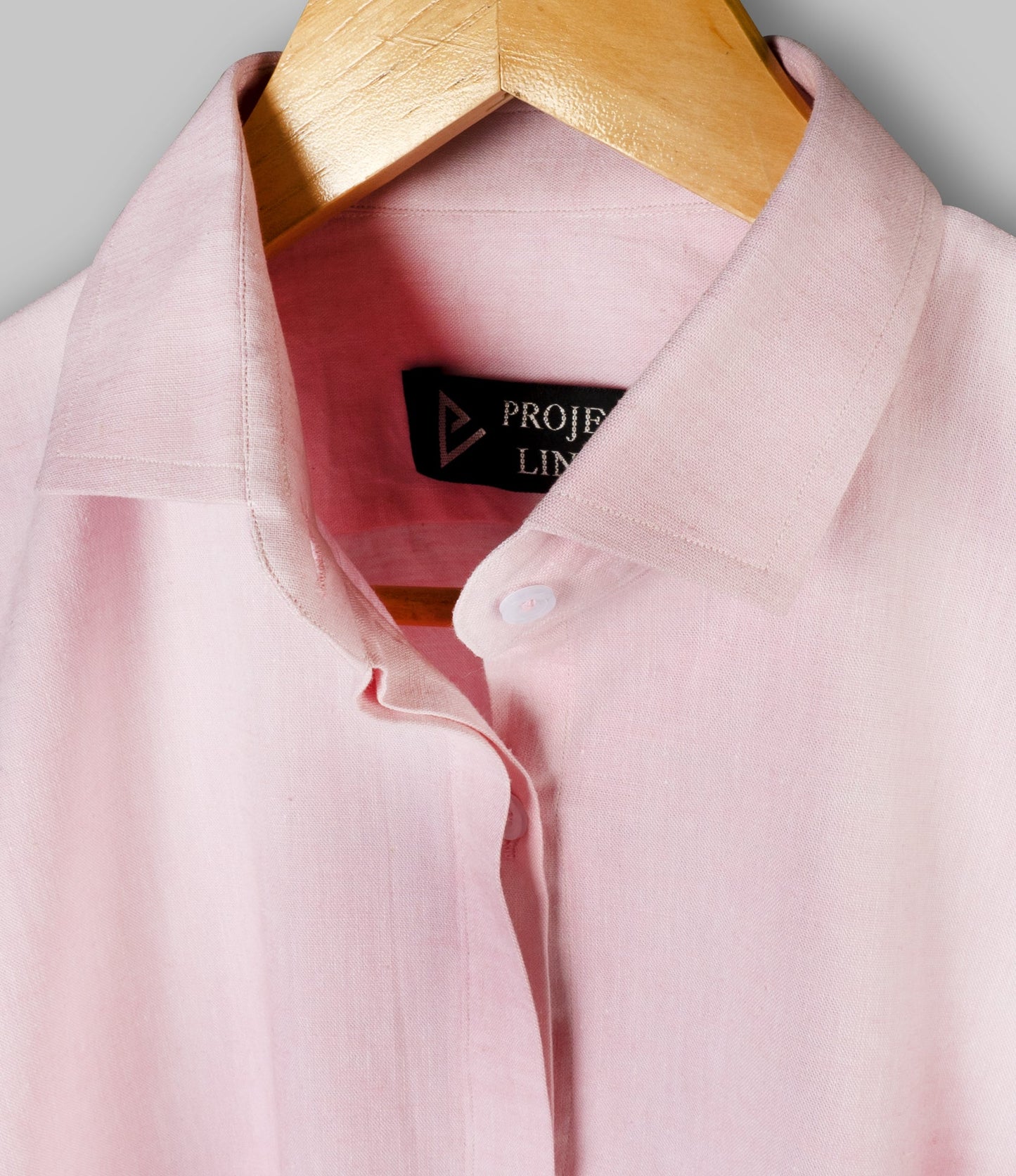 Soft Pink Linen Shirt - Her's