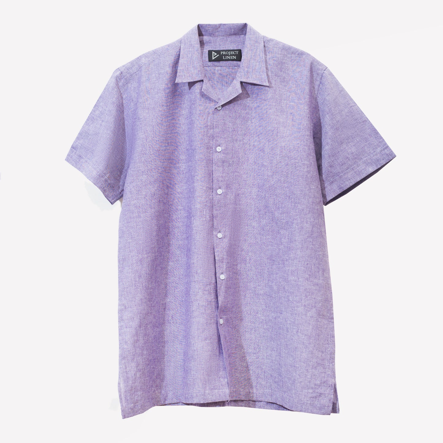 Iris Purple Cuban Linen Shirt - Her's