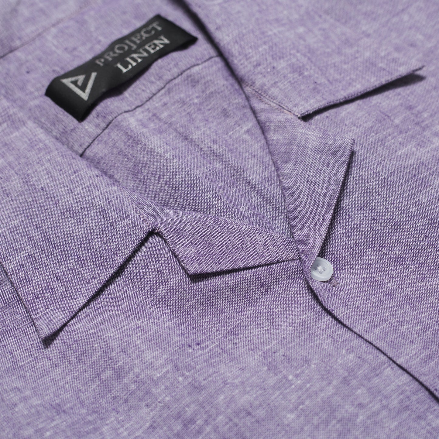 Iris Purple Cuban Linen Shirt