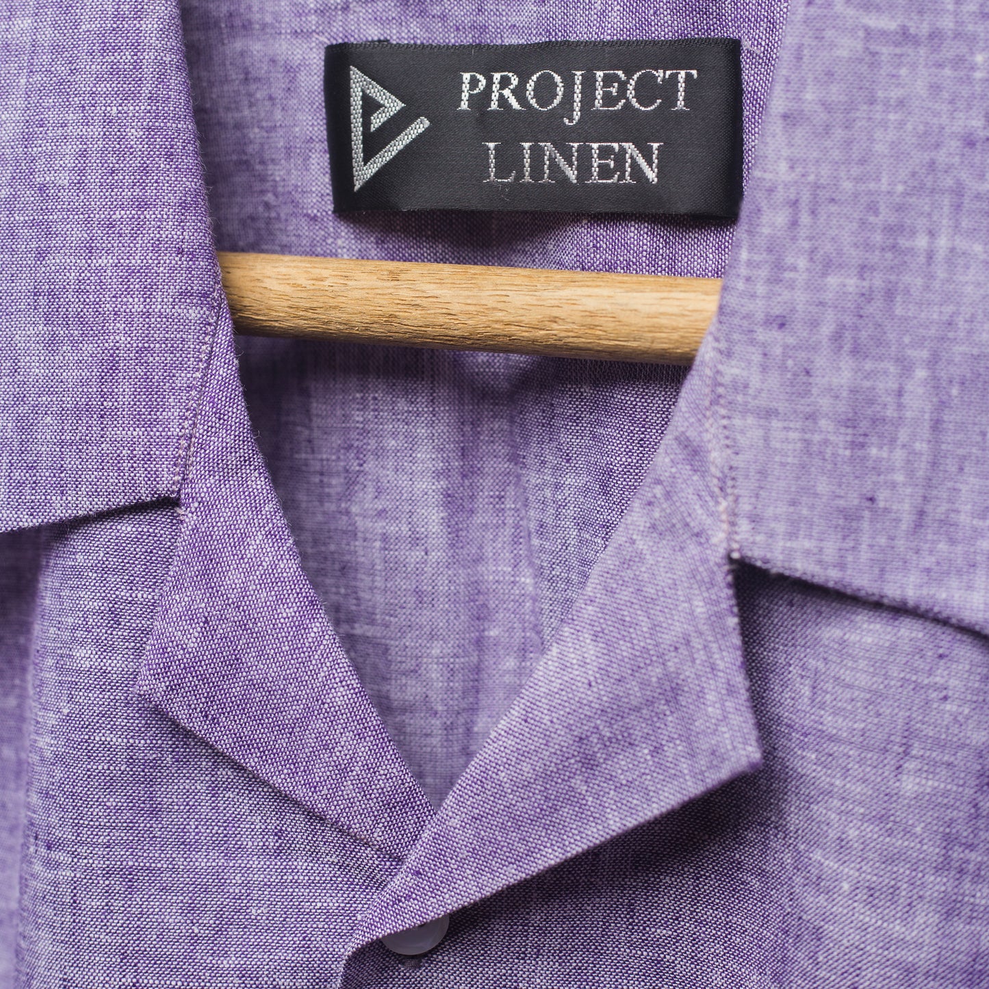Iris Purple Cuban Linen Shirt