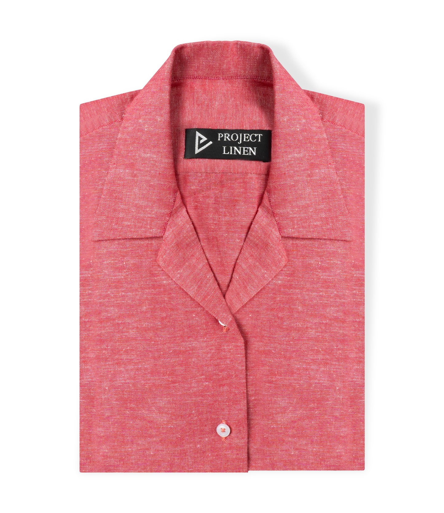 Punch Pink Cuban Linen Shirt