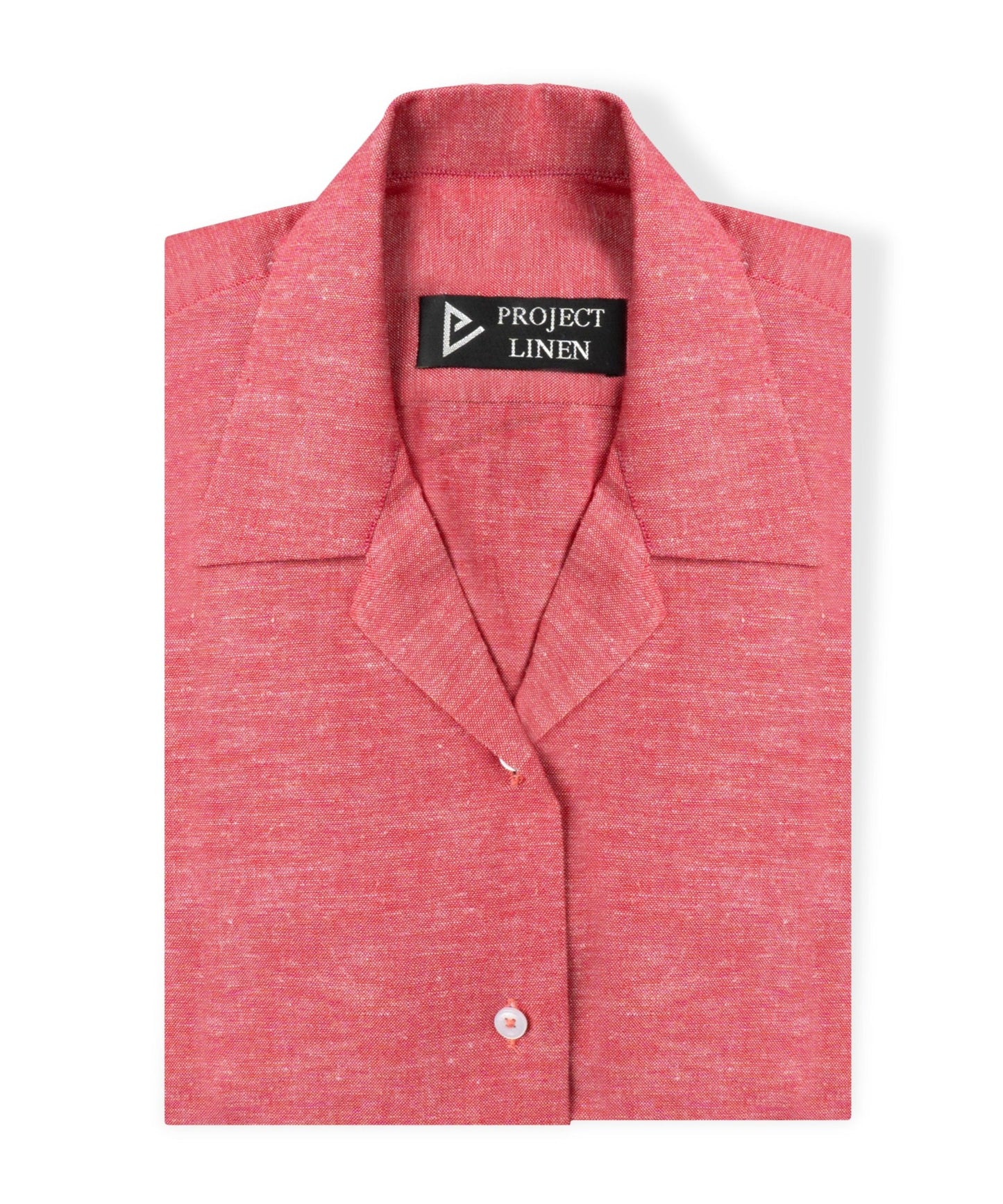 Punch Pink Cuban Linen Shirt - Her's