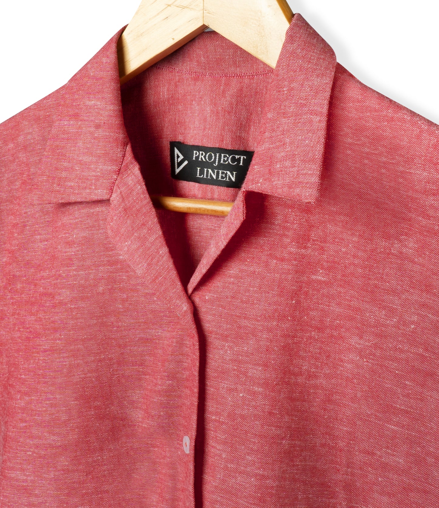 Punch Pink Cuban Linen Shirt
