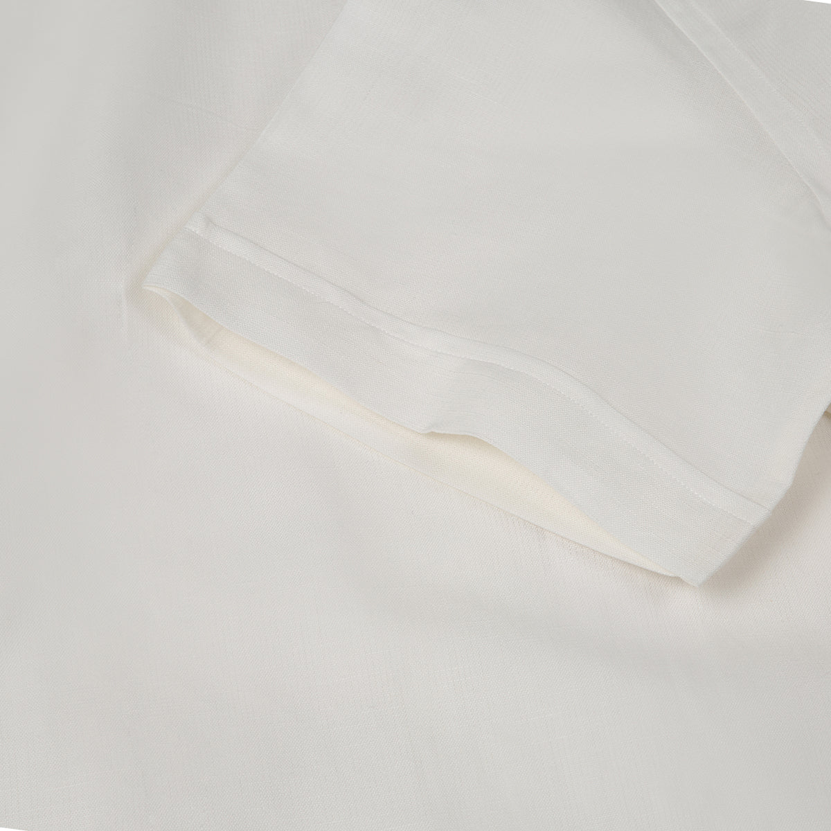 White Cuban Linen Shirt