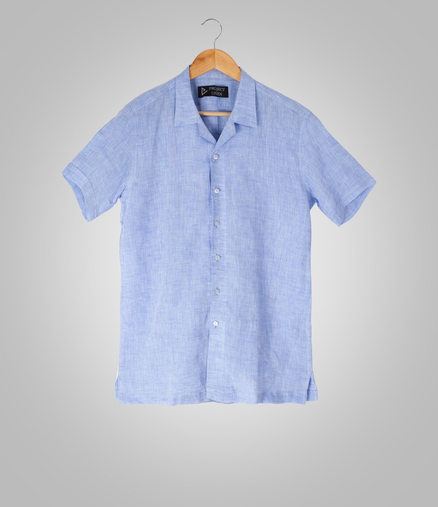 Blue Cuban Linen Shirt - Her's