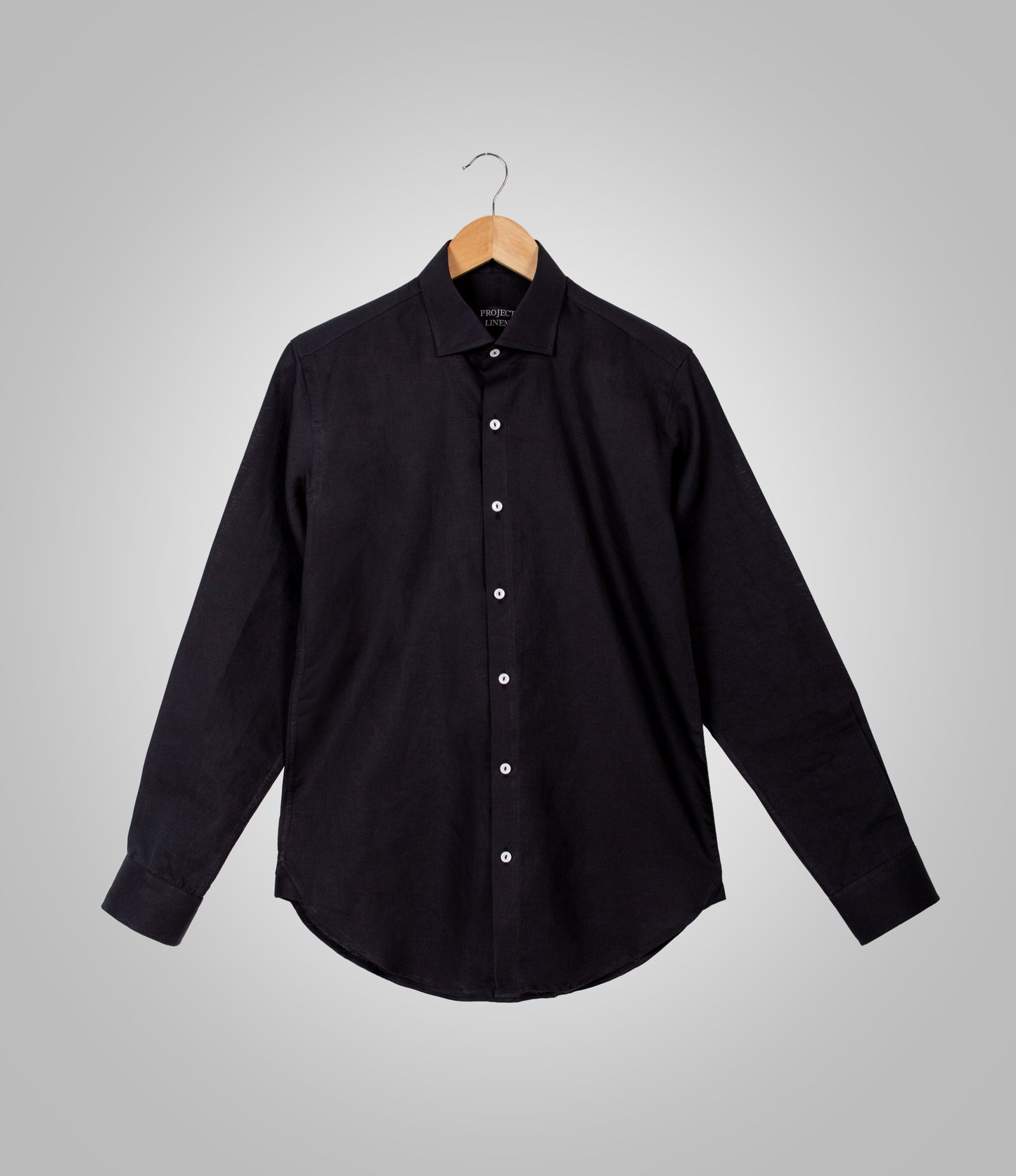 Basic Black Linen Shirt