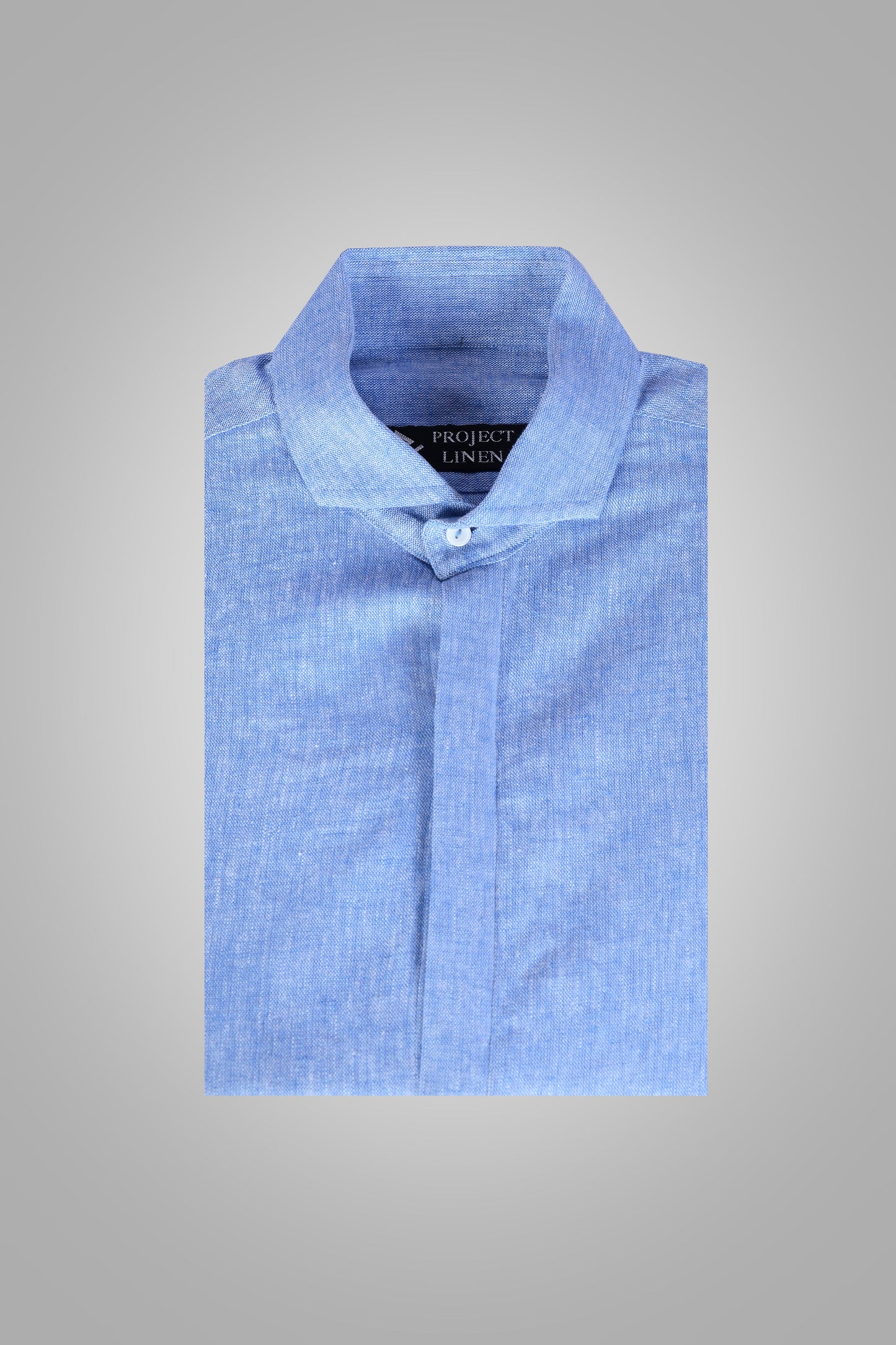 Slate Blue Linen Shirt - Her's