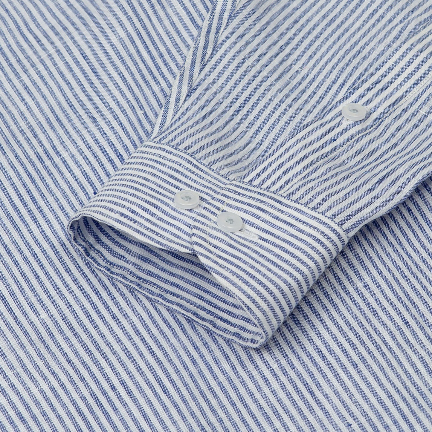 Blue Stripes Linen Shirt - Her's
