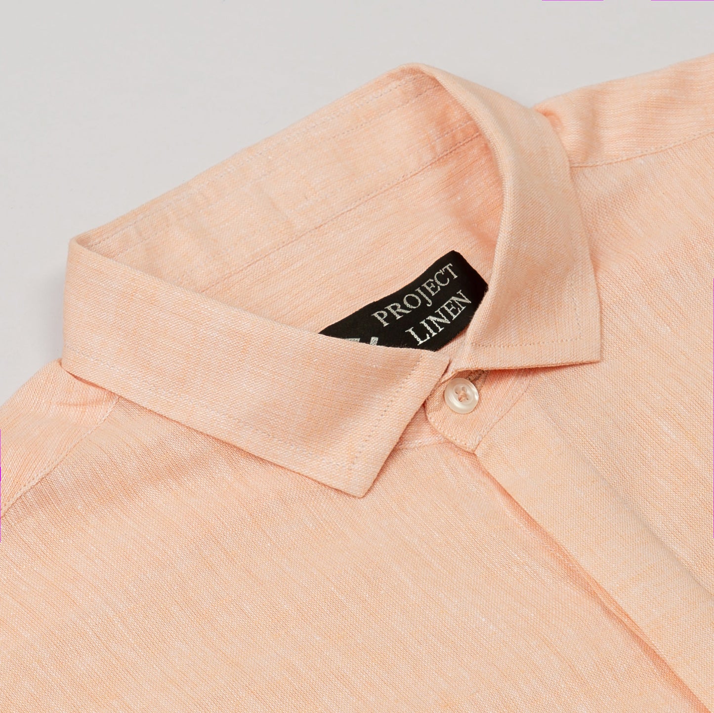 Peach Linen Shirt - Her's