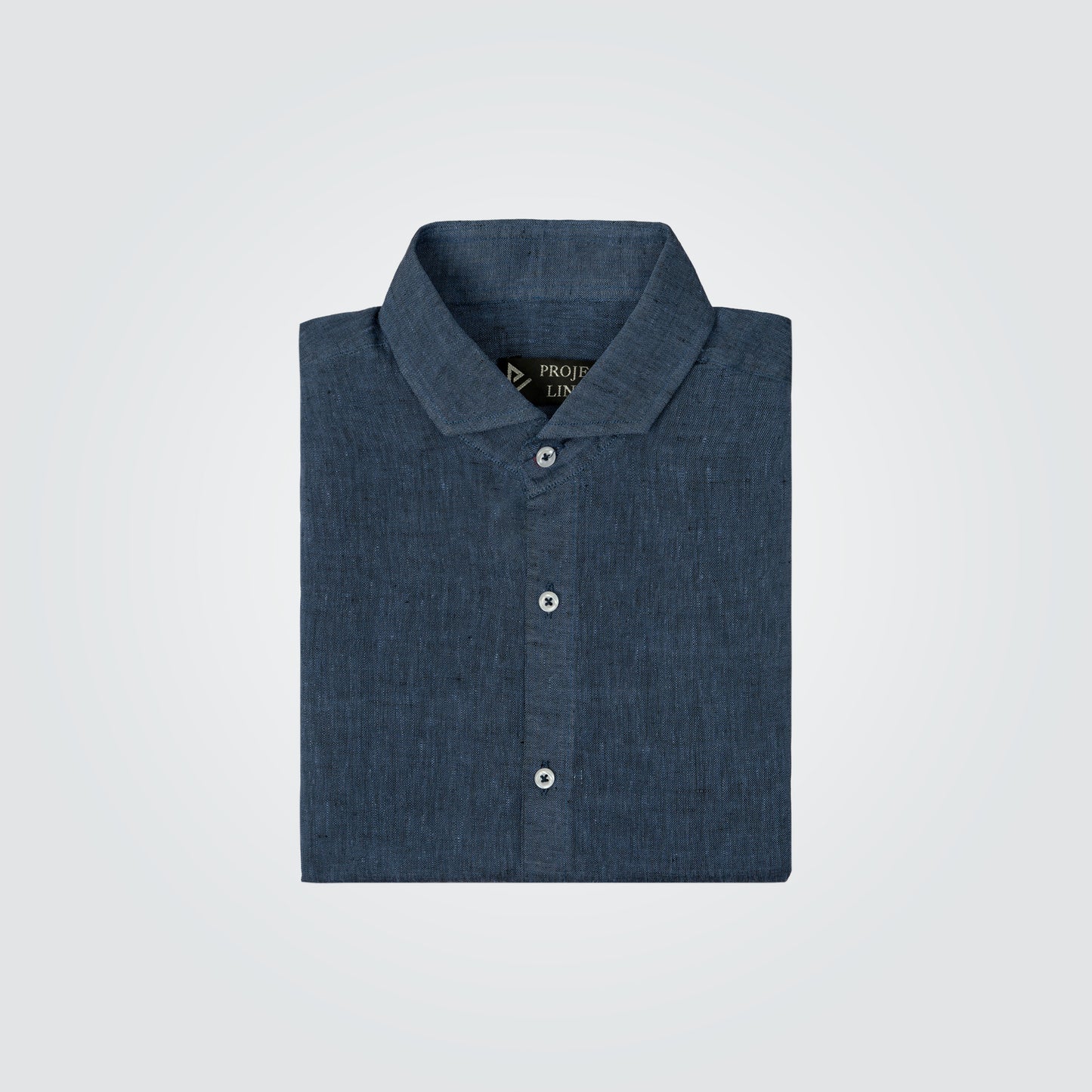 Blue Irish Linen Shirt