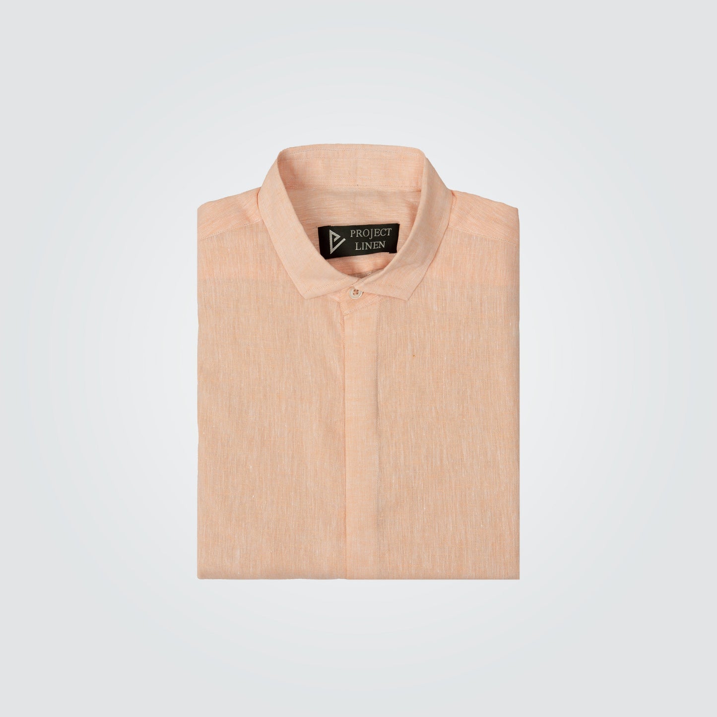 Peach Linen Shirt - Her's